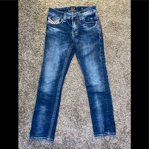 Buckle Black Straight-Leg Jeans